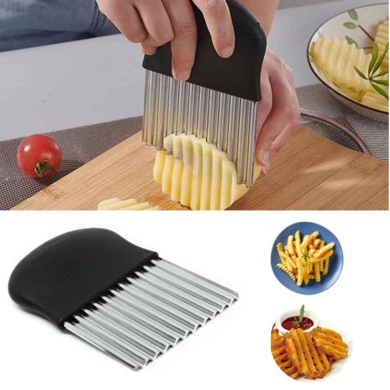 Onion Holder Slicer - Stainless Steel Potato Chip Slicer Dough