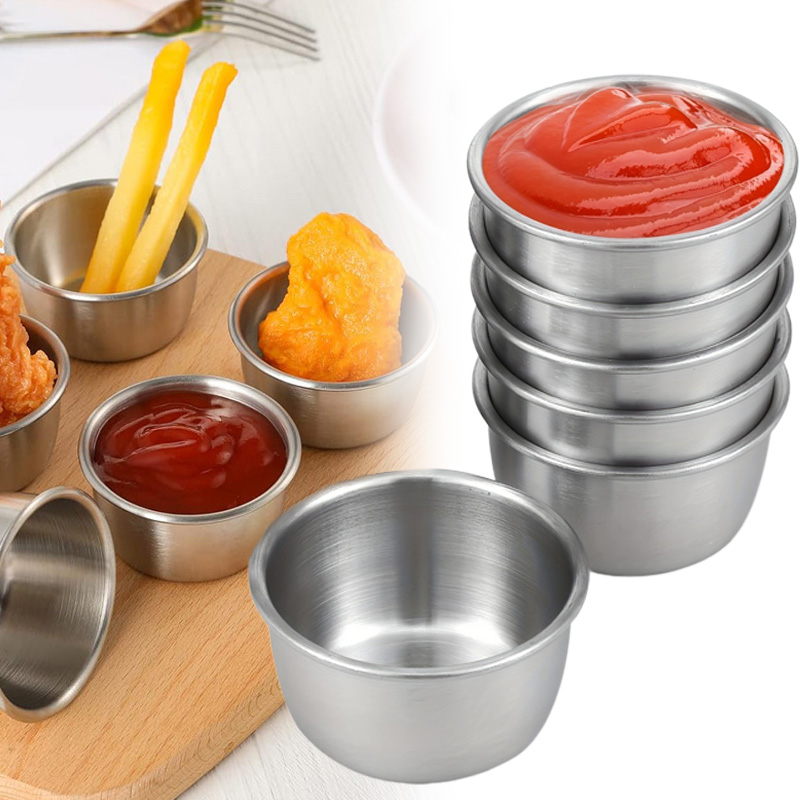Sauce Dipping Cup - Sauce Dipping Bowl 304 Stainless Steel