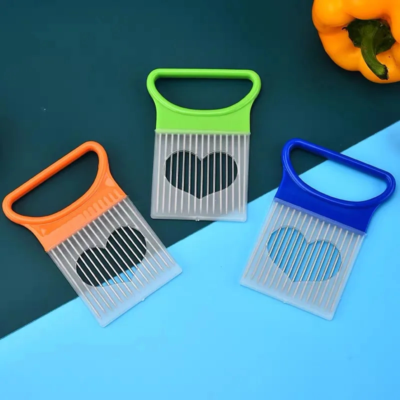 Onion Holder Slicer - 1-3pcs Effortlessly Slice Onions With Colorful