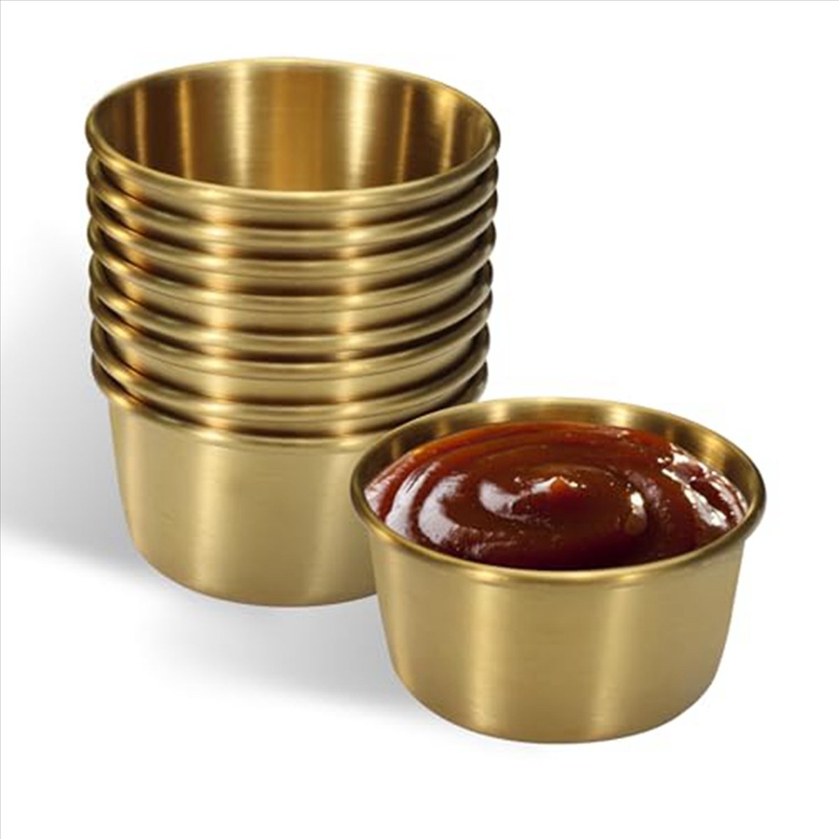 ABMI-12Pcs 2 Oz Stainless Stee - огляд і ціна Sauce Dipping Cup