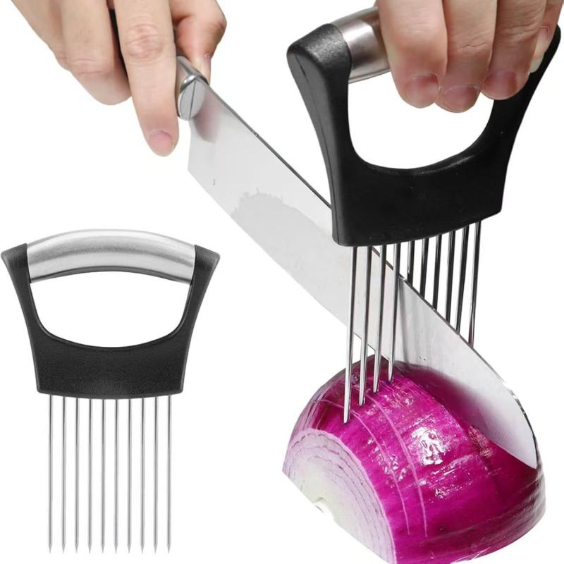 Stainless Steel Onion Cutter H - огляд і ціна Onion Holder Slicer