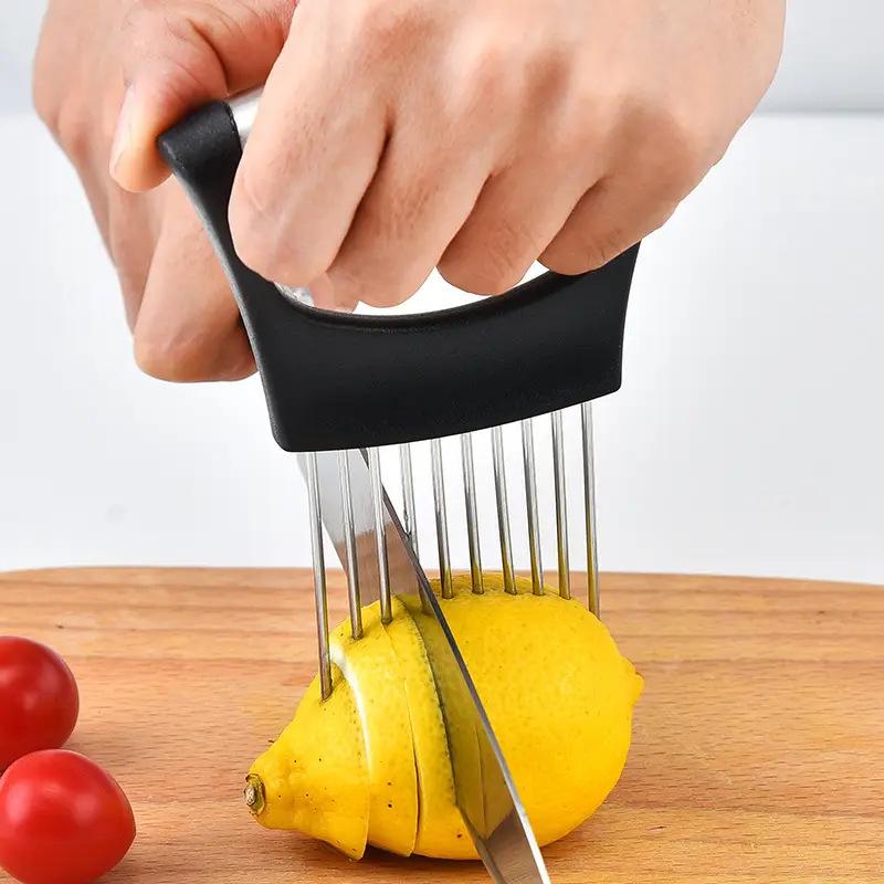 Stainless Steel Onion Cutter H - огляд і ціна Onion Holder Slicer
