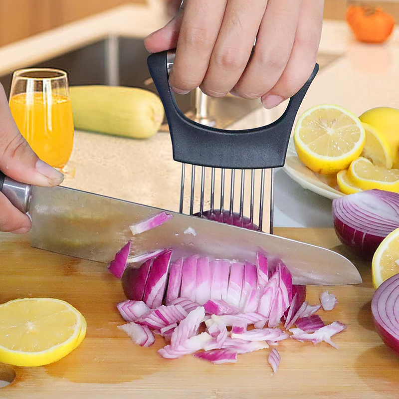Stainless Steel Onion Slicer H - огляд і ціна Onion Holder Slicer
