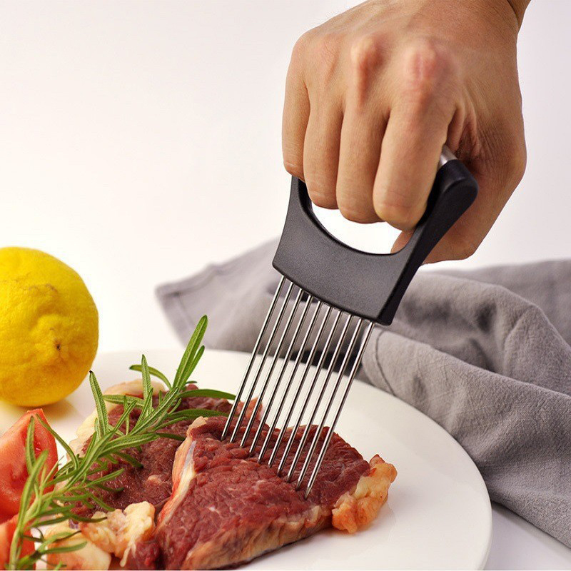 Stainless Steel Onion Slicer H - огляд і ціна Onion Holder Slicer