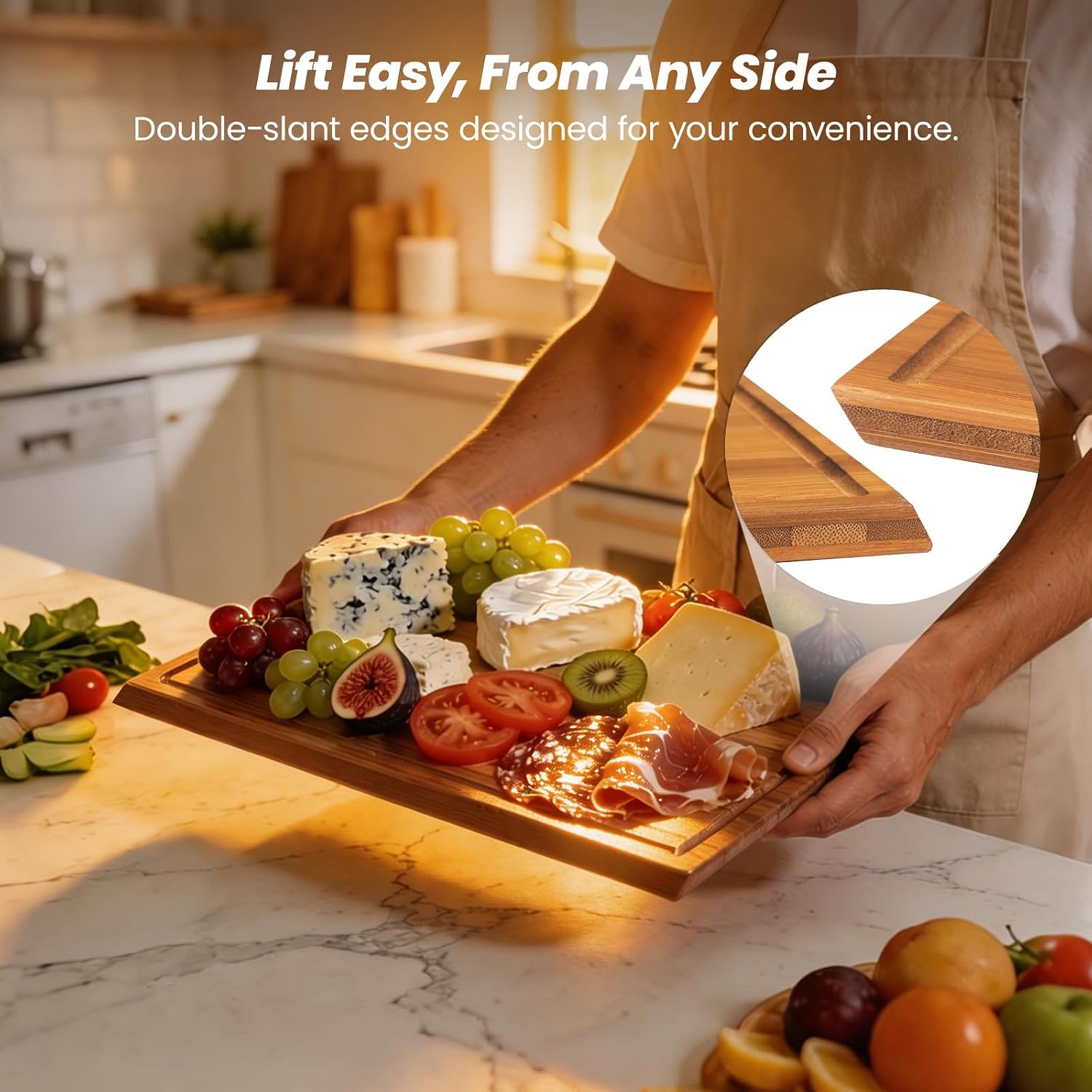 Bamboo Cutting Board Set With  - огляд і ціна Meal Prep Juice