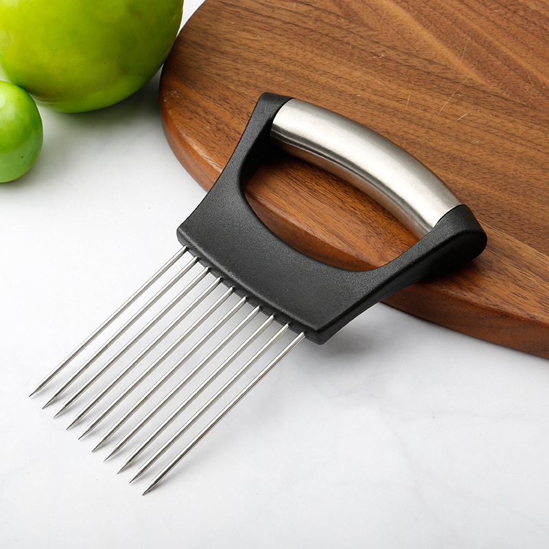 Stainless Steel Onion Cutter H - огляд і ціна Onion Holder Slicer
