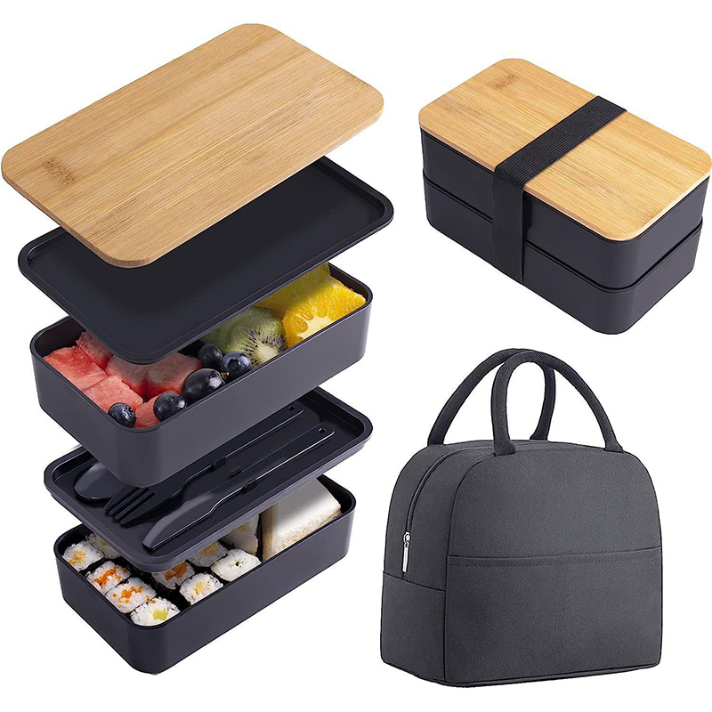 Stackable Bento Box with Utens - огляд і ціна Meal Prep Fit