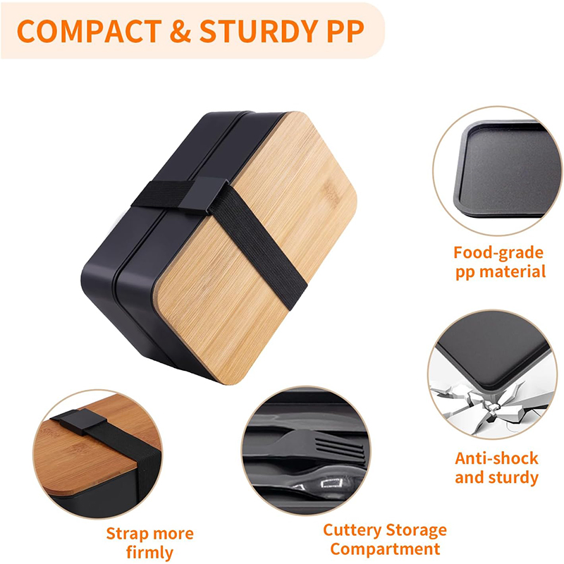 Stackable Bento Box with Utens - огляд і ціна Meal Prep Fit