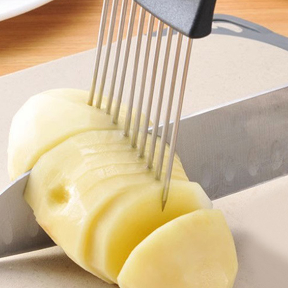 1pc Stainless Steel Onion Slic - огляд і ціна Onion Holder Slicer