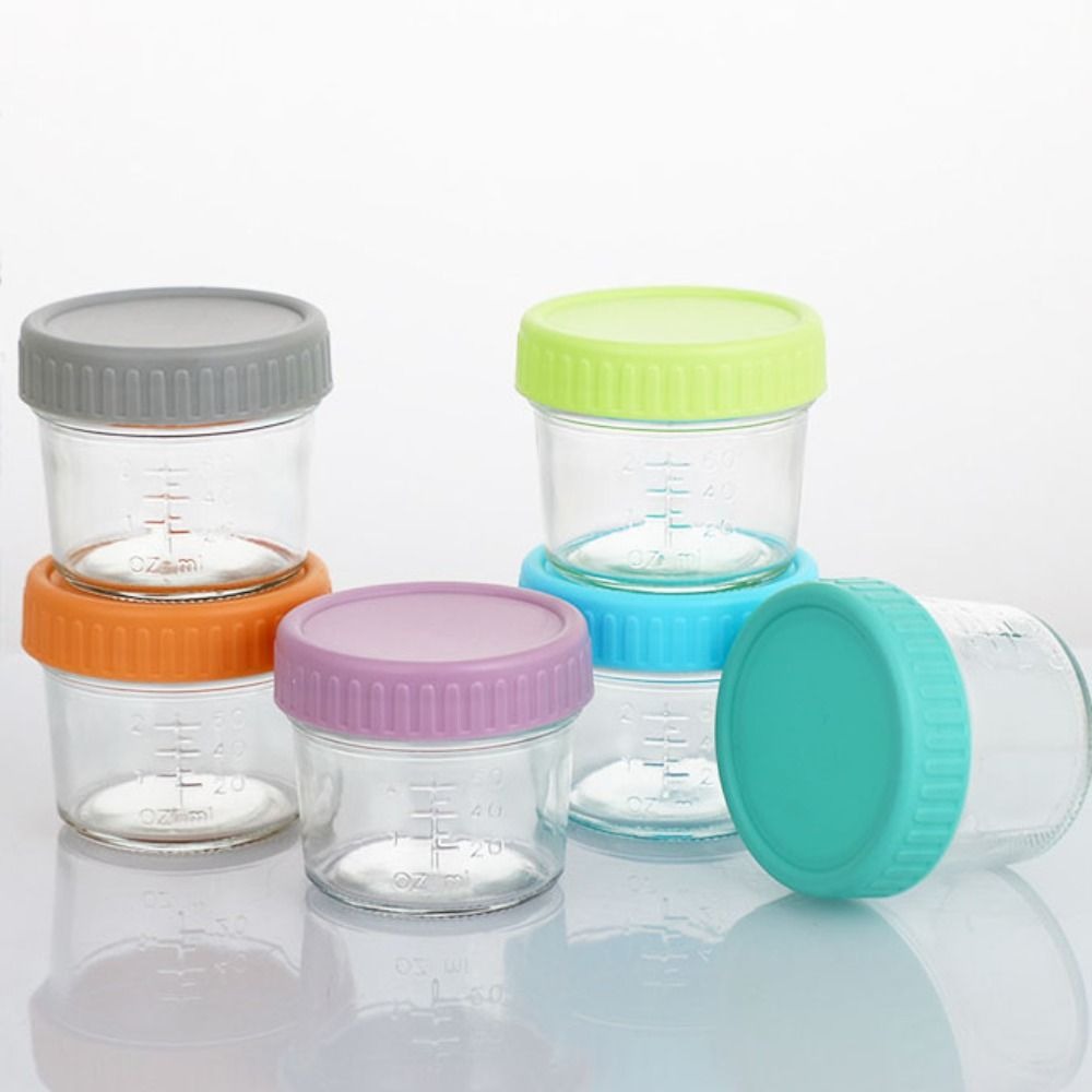 6pcs Glass Baby Food Jar Reusa - огляд і ціна Sauce Dipping Cup