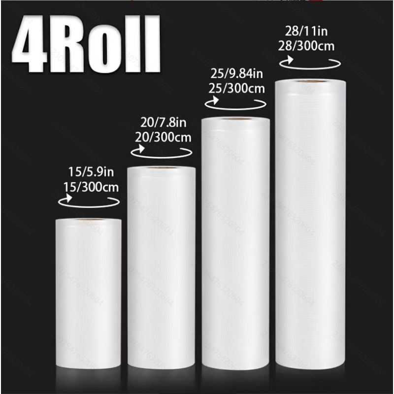 4pcs Vacuum Sealer Bags: 4 Rol - огляд і ціна Meal Prep Fit