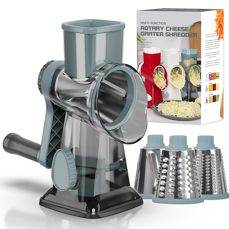 LMETJMA 3 in 1 Rotary Cheese G - огляд і ціна Onion Holder Slicer