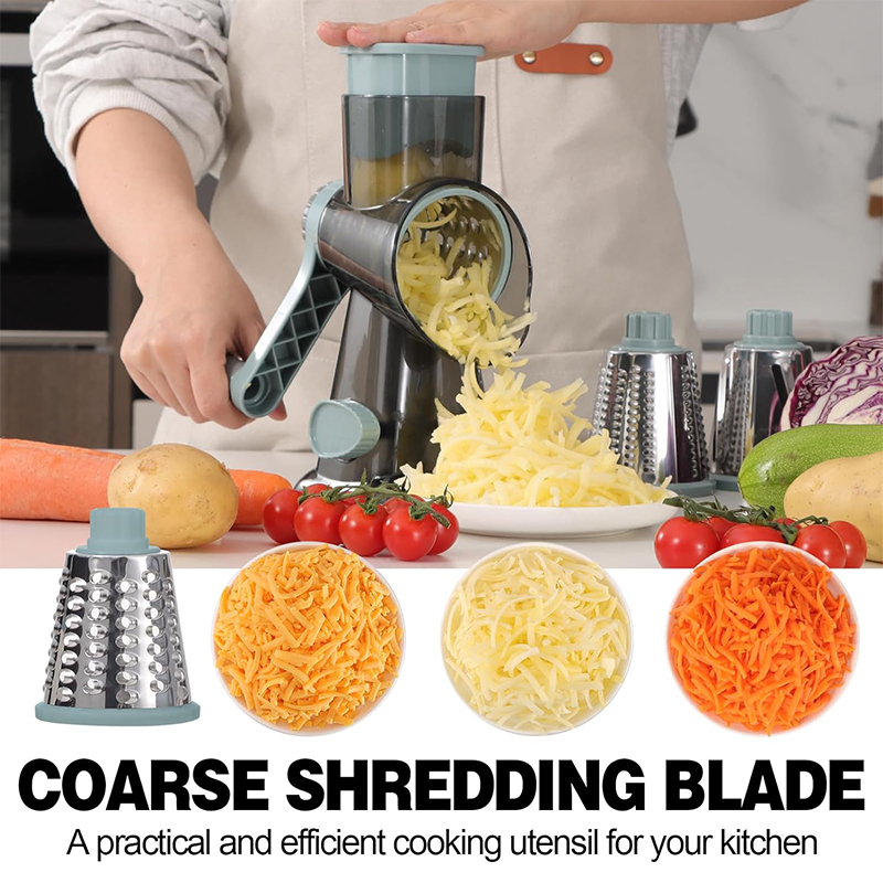 LMETJMA 3 in 1 Rotary Cheese G - огляд і ціна Onion Holder Slicer