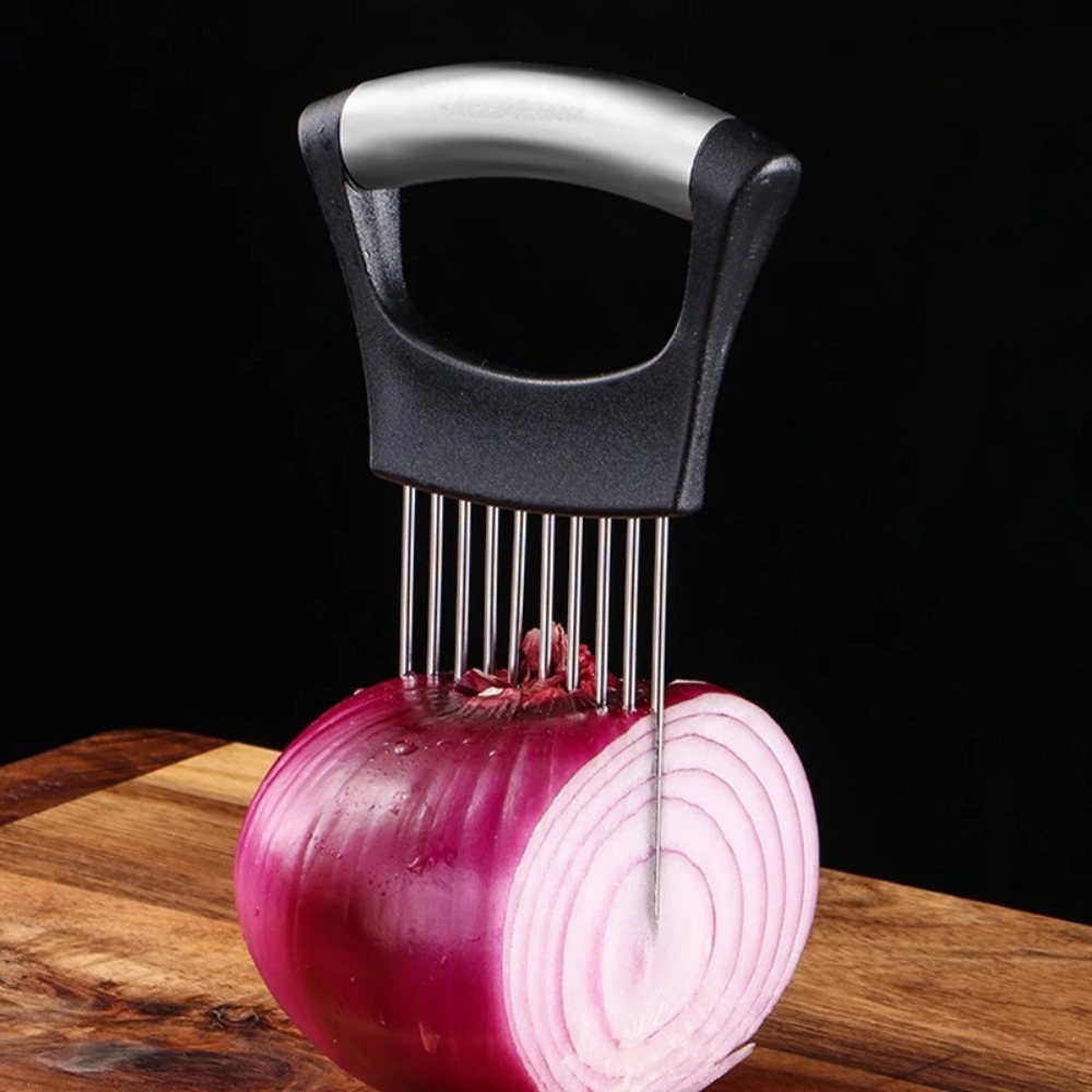 Stainless Steel Onion Cutter H - огляд і ціна Onion Holder Slicer