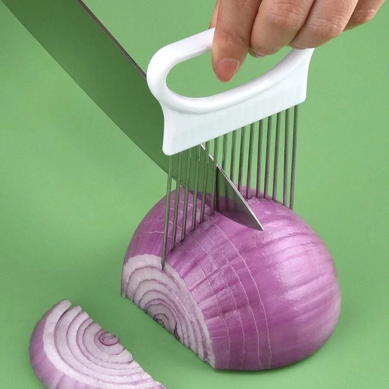 1pcs Onion Slicer Effortlessly - огляд і ціна Onion Holder Slicer