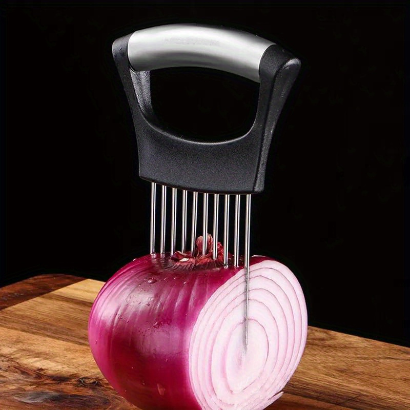 Stainless Steel Onion Cutter H - огляд і ціна Onion Holder Slicer