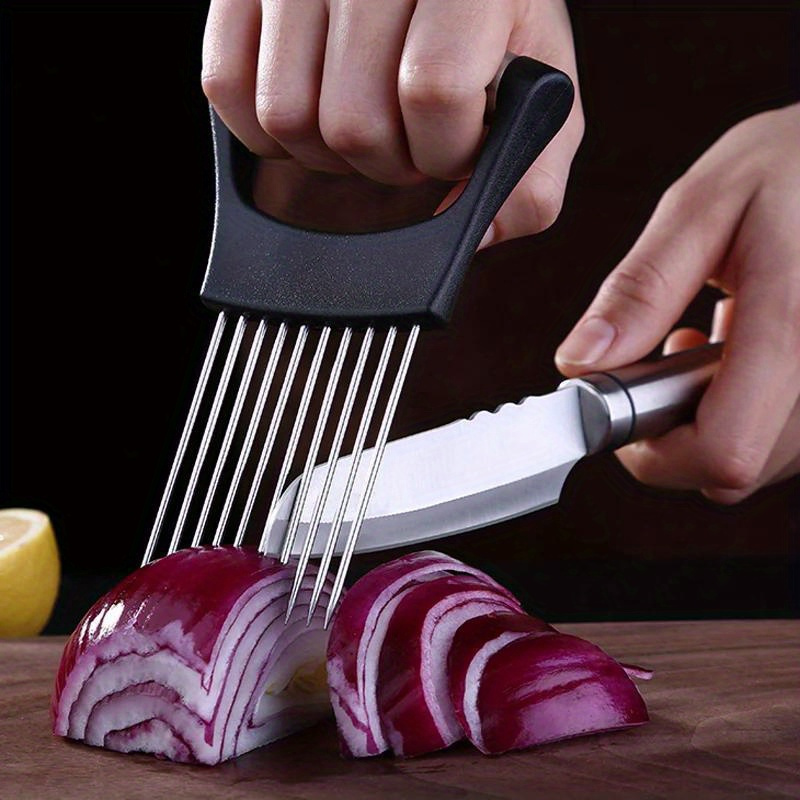 Stainless Steel Onion Cutter H - огляд і ціна Onion Holder Slicer