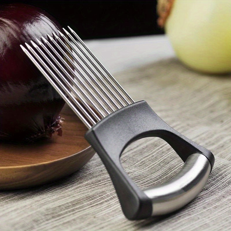 Stainless Steel Onion Cutter H - огляд і ціна Onion Holder Slicer
