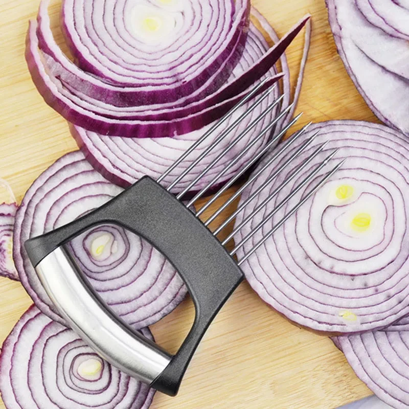 Stainless Steel Onion Cutter H - огляд і ціна Onion Holder Slicer