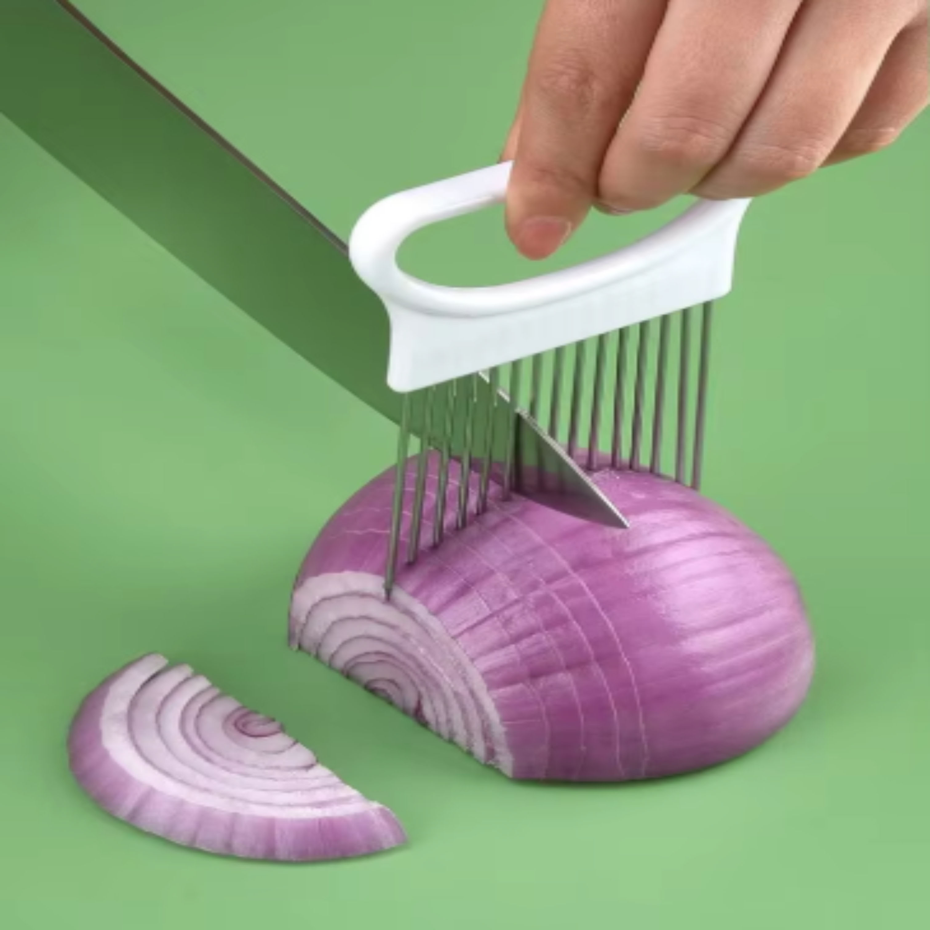 1pcs Kitchen Tools: Vegetable  - огляд і ціна Onion Holder Slicer