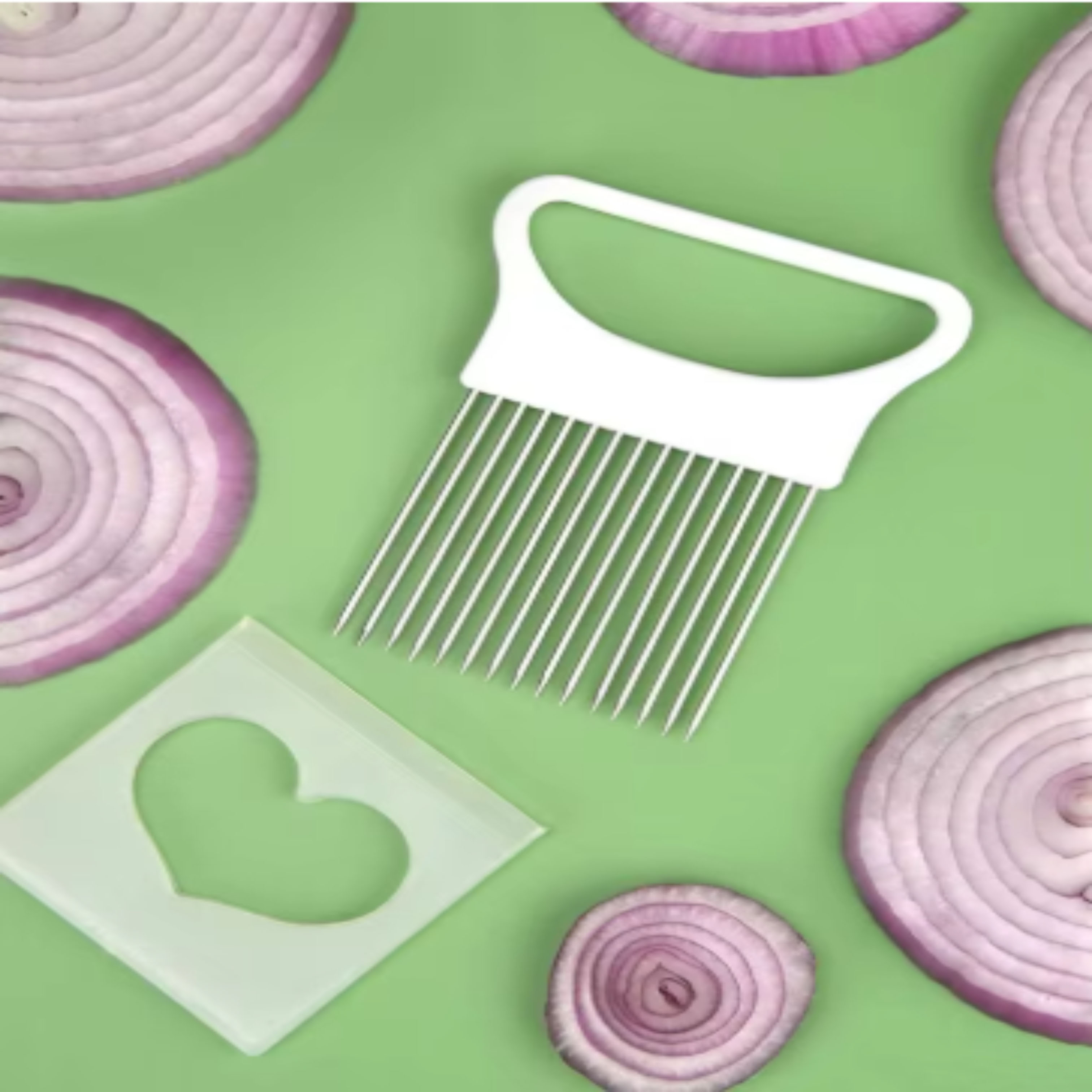 1pcs Kitchen Tools: Vegetable  - огляд і ціна Onion Holder Slicer