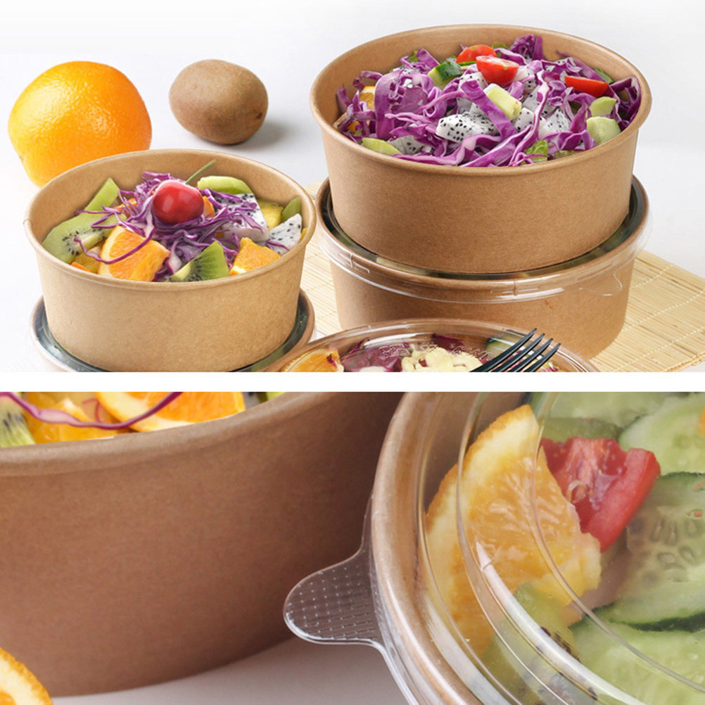 20Pcs Kraft Paper Bowls Leakpr - огляд і ціна Meal Prep Usa