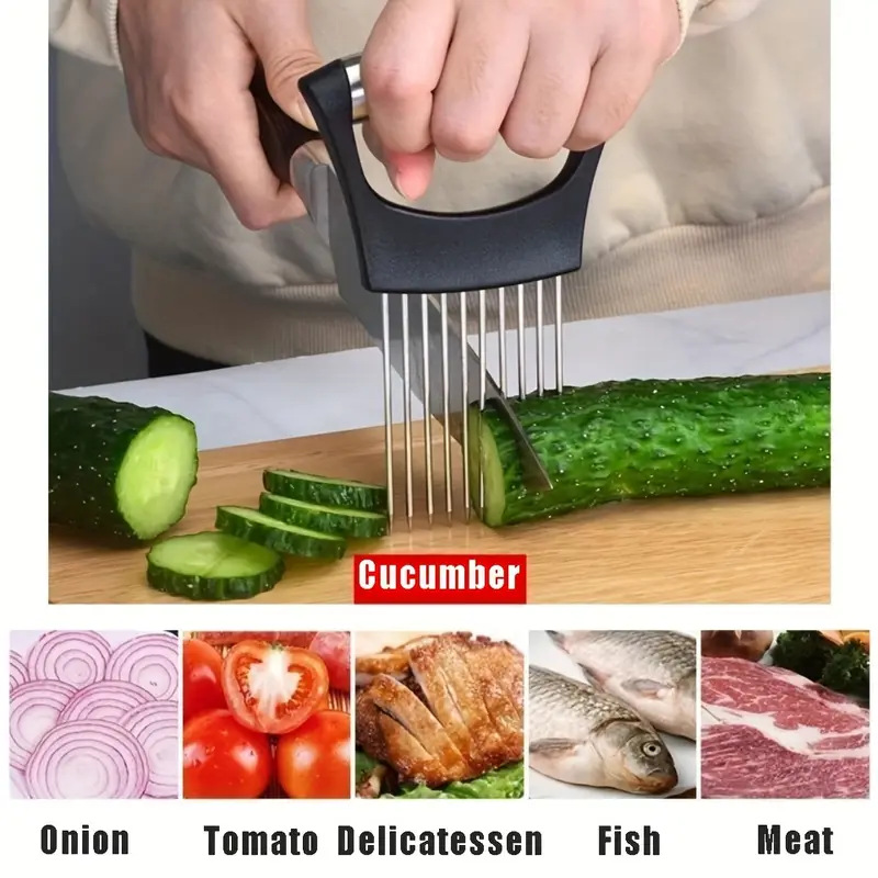 Stainless Steel Onion Needle S - огляд і ціна Onion Holder Slicer
