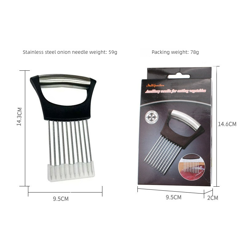 Stainless Steel Onion Needle S - огляд і ціна Onion Holder Slicer