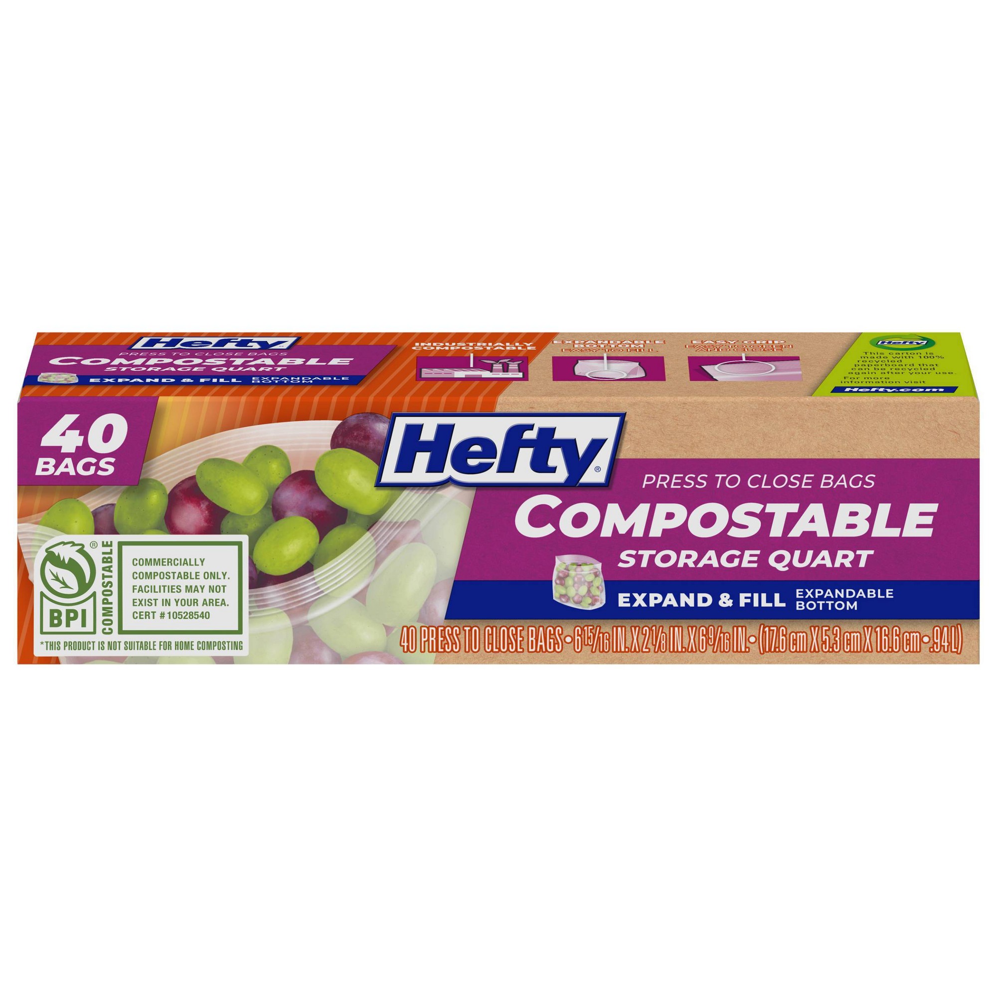 Quart Food Storage Bags 40ct,  - огляд і ціна Meal Prep Fit